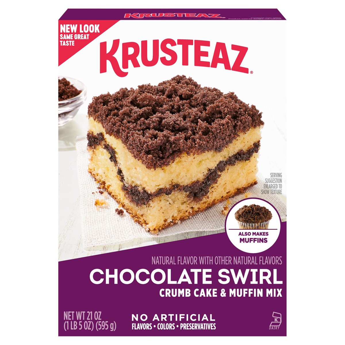 slide 1 of 13, Krusteaz Crumb Cake & Muffin Mix, 21 oz