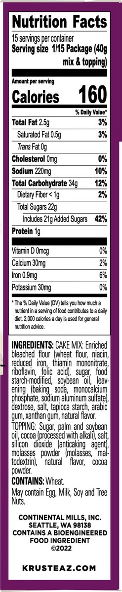 slide 7 of 13, Krusteaz Crumb Cake & Muffin Mix, 21 oz