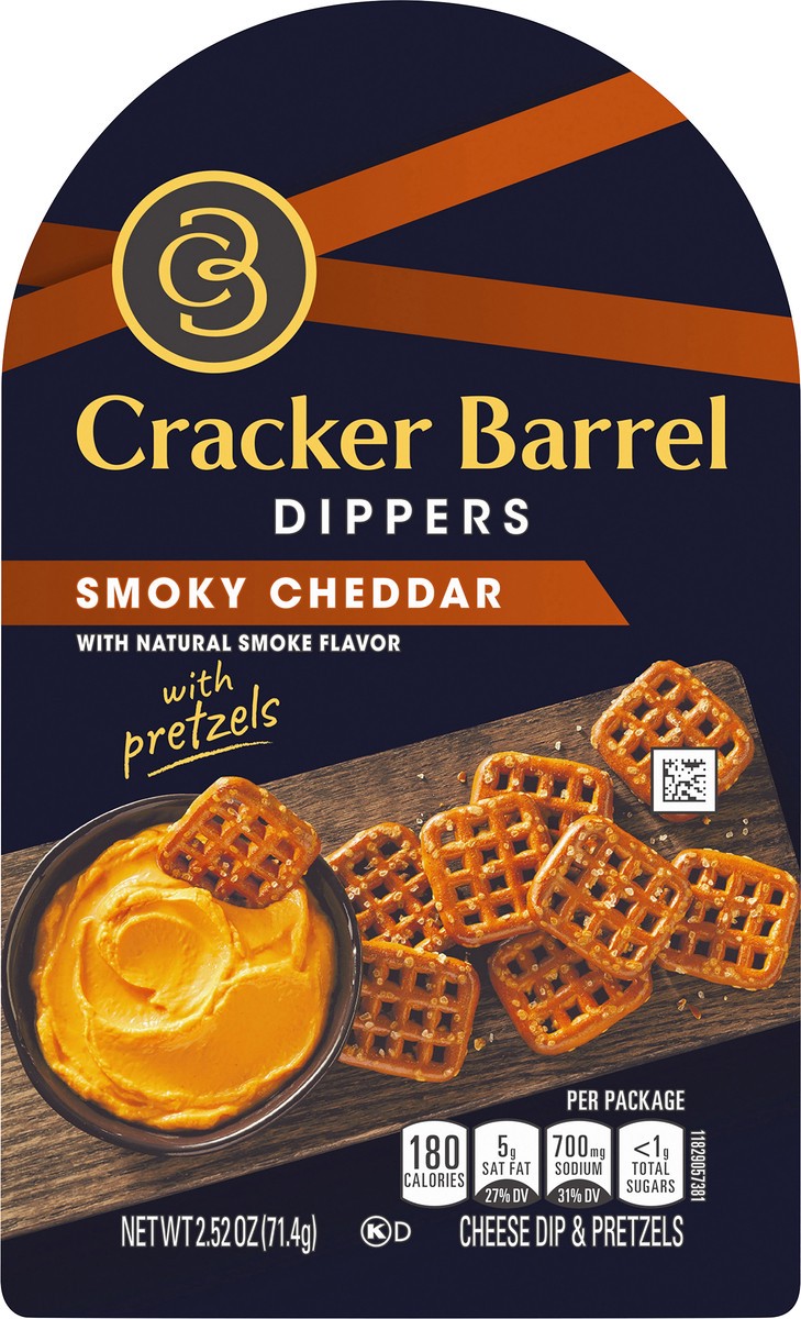 slide 9 of 13, Cracker Barrel Smoky Cheddar Dippers 2.52 oz, 2.52 oz