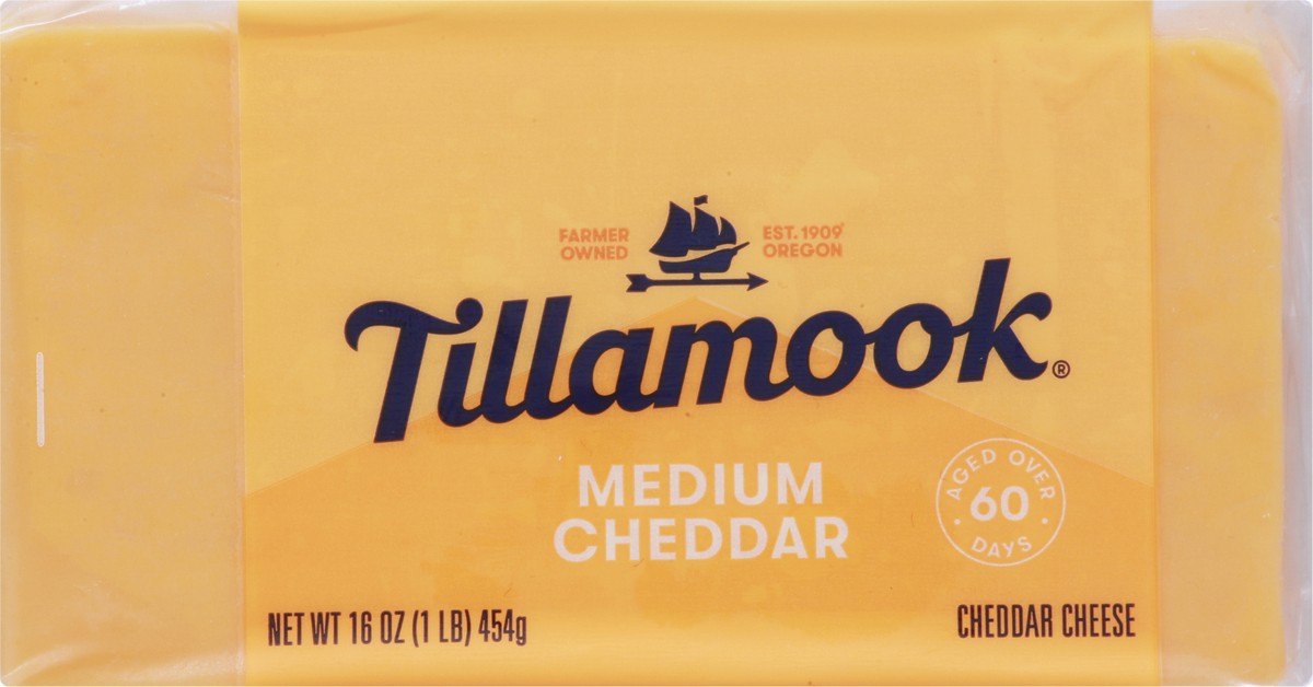 slide 2 of 9, Tillamook Medium Cheddar Cheese Loaf - 16oz, 16 oz
