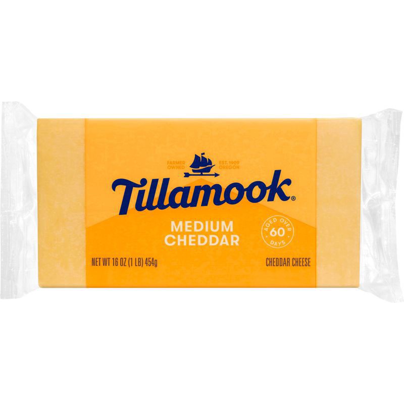 slide 1 of 9, Tillamook Medium Cheddar Cheese Loaf - 16oz, 16 oz
