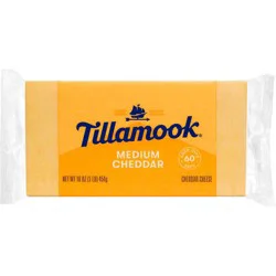 Tillamook Medium Cheddar Cheese 16 oz