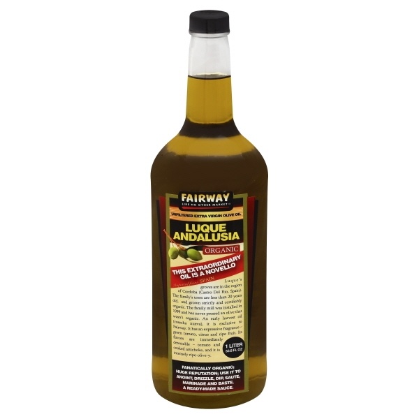 slide 1 of 1, Fairway Extra Virgin Olive Oil Organic Luque Early Harvest Brl, 33.8 fl oz