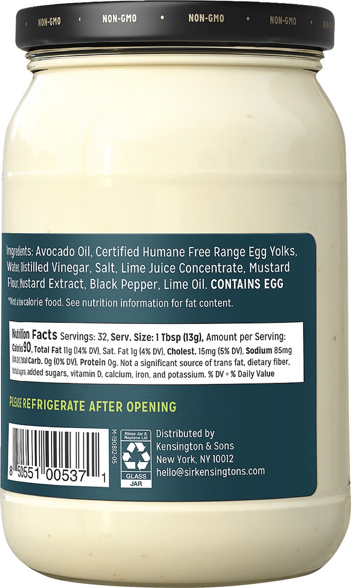 slide 2 of 5, Sir Kensington's Mayonnaise Avocado Oil, 16 oz