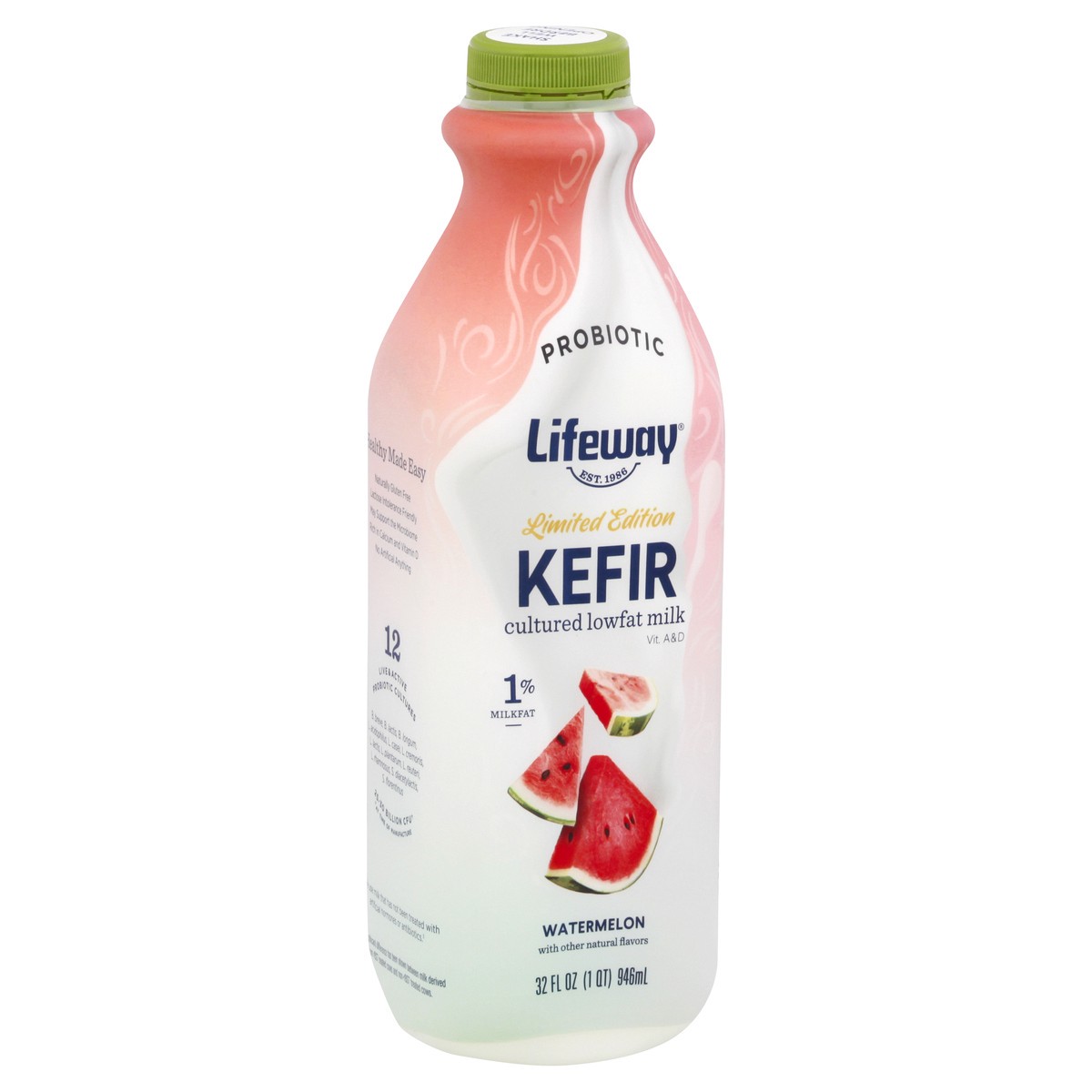 slide 2 of 13, Lifeway Watermelon Kefir 32 oz, 32 oz