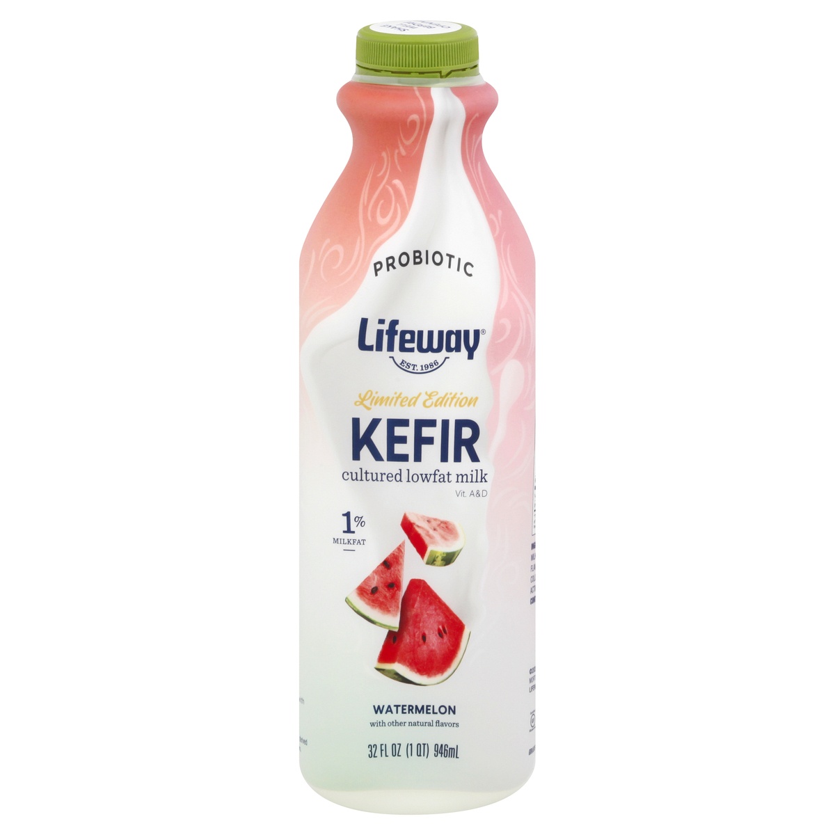 slide 1 of 1, Lifeway Watermelon Kefir 32 oz, 32 fl oz