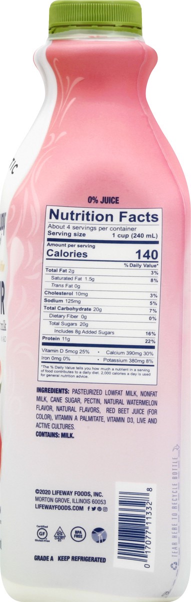 slide 12 of 13, Lifeway Watermelon Kefir 32 oz, 32 oz