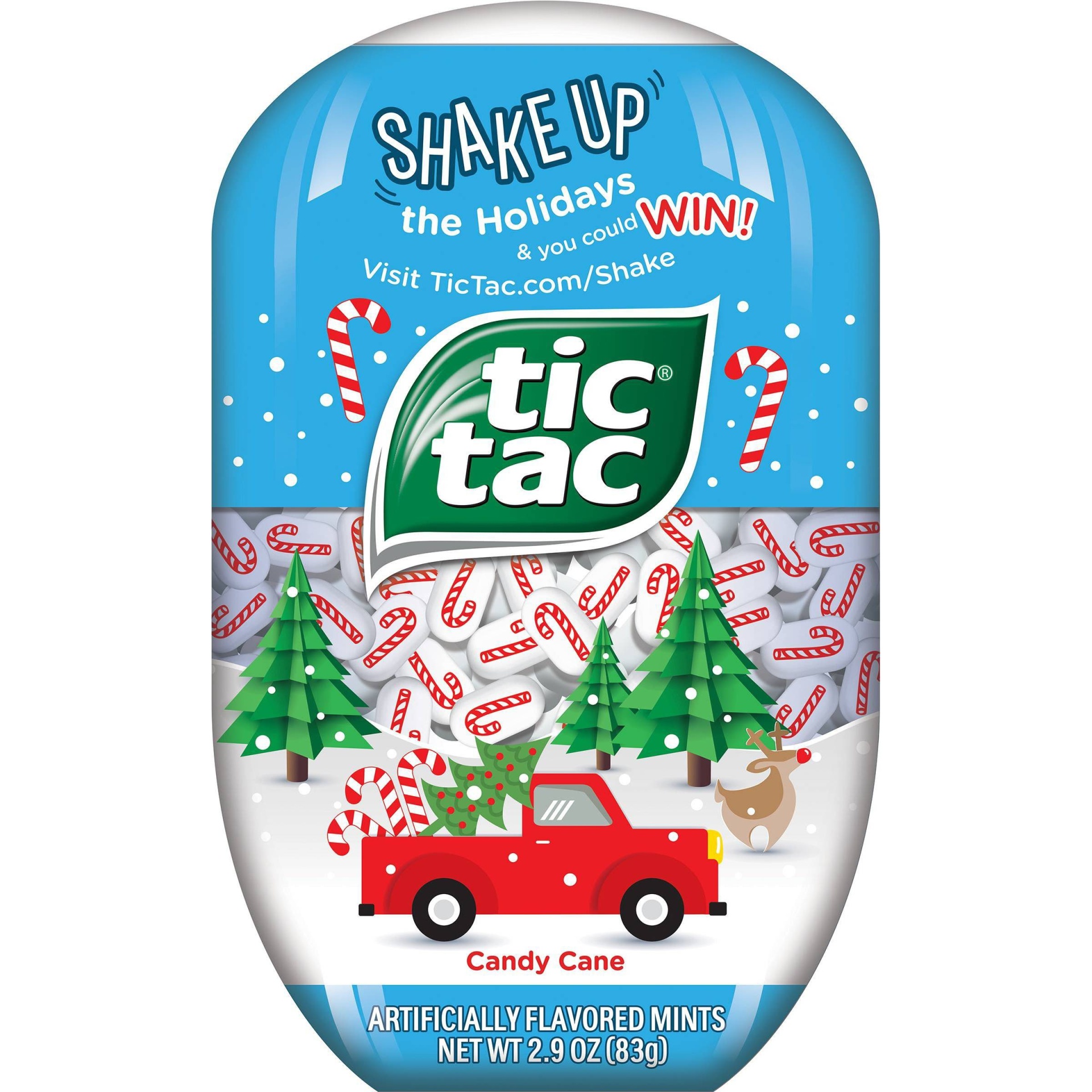 slide 1 of 1, Tic Tac Holiday Candy Cane Mint Pack, 2.9 oz