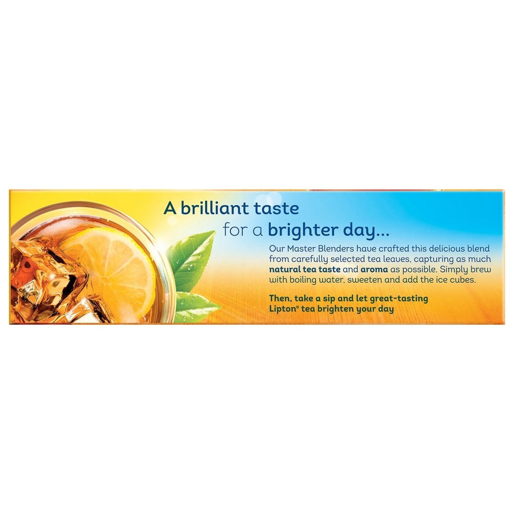 slide 3 of 8, Lipton Unsweetened Black Iced Tea Family Size Bags, 24 ct