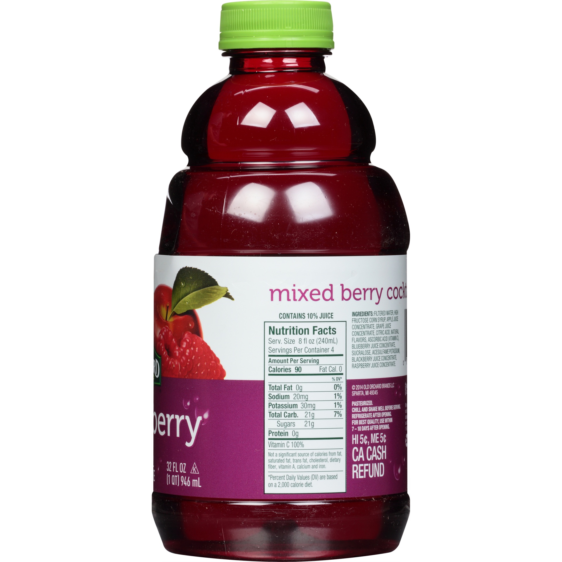 slide 6 of 6, Old Orchard Mixed Berry Juice Cocktail - 32 fl oz, 32 fl oz