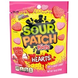 SOUR PATCH KIDS Soft & Chewy Valentines Day Candy Hearts, 10 oz