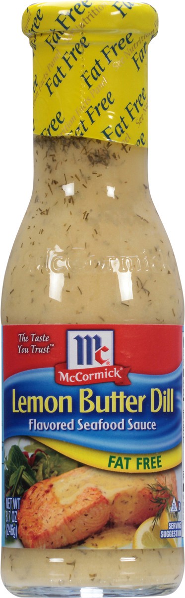 slide 3 of 7, McCormick Golden Dipt Lemon Butter Dill Fat Free Seafood Sauce, 8.7 fl oz, 8.70 fl oz