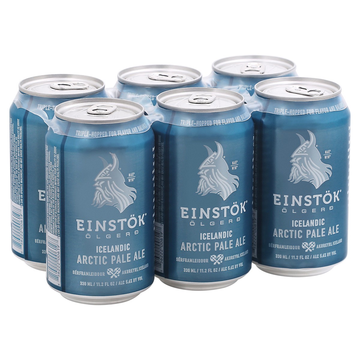 slide 9 of 9, Einstok Olgerd Icelandic Arctic Pale Ale Beer 6-330 ml Cans, 6 ct