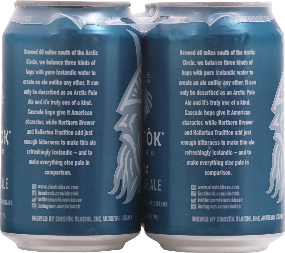 slide 5 of 9, Einstok Olgerd Icelandic Arctic Pale Ale Beer 6-330 ml Cans, 6 ct