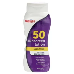Meijer SPF50 Sunscreen Lotion