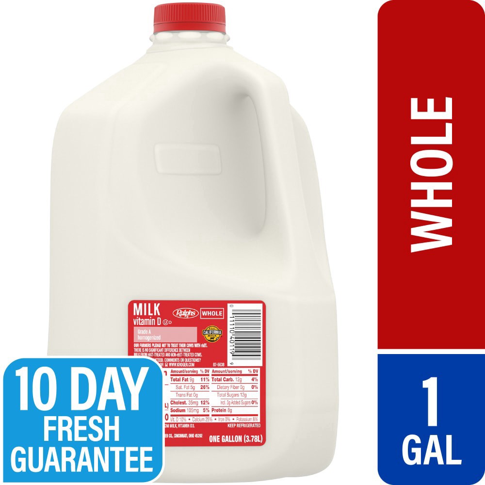 slide 3 of 3, Ralph's Vitamin D Whole Milk, 1 gal
