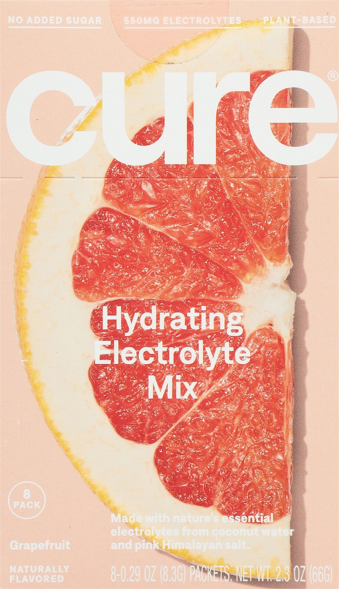 slide 8 of 11, CÜRE Hydrating Grapefruit Electrolyte Mix - 8 ct, 8 ct