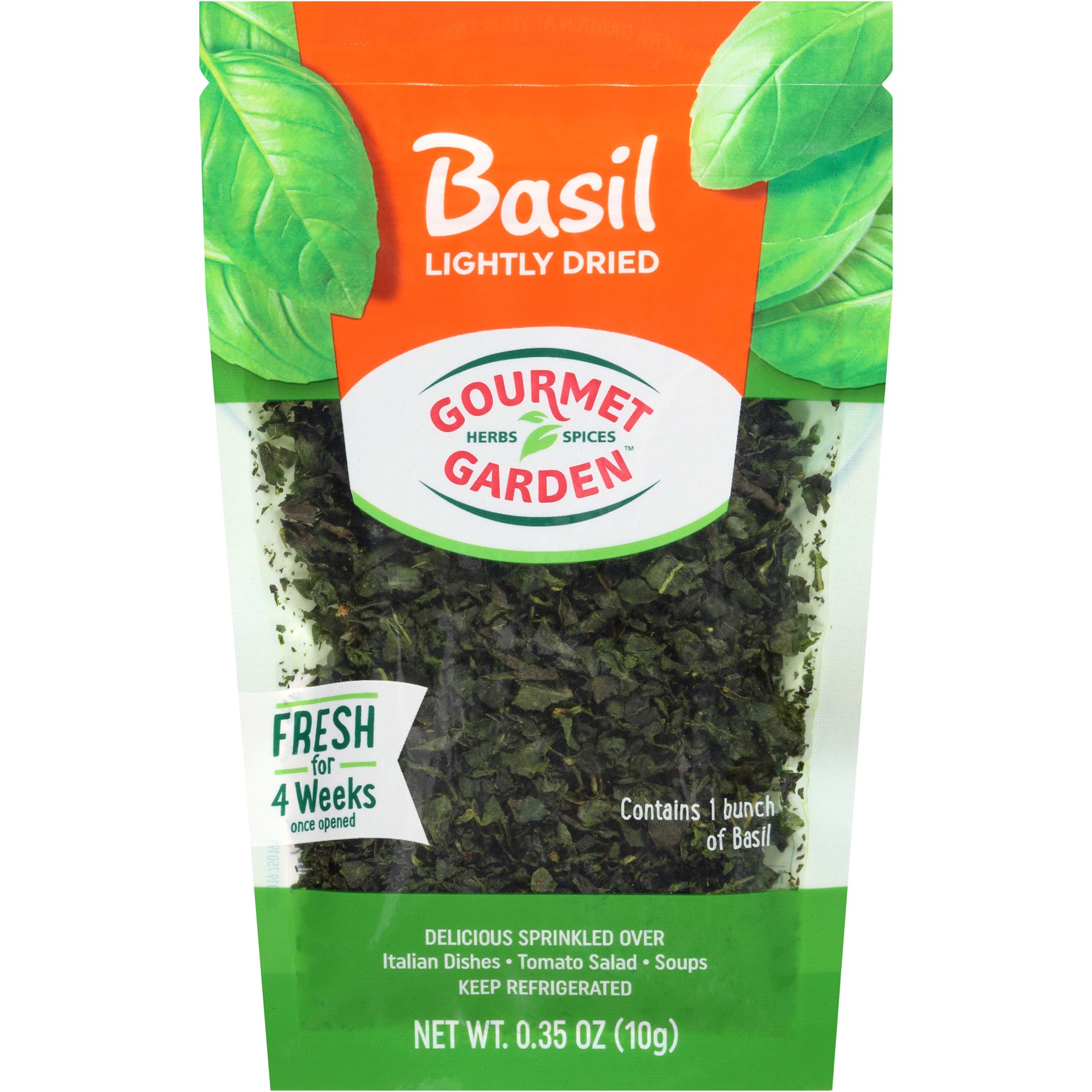 slide 1 of 5, Gourmet Garden Lightly Dried Basil Pouch, 0.35 oz, 0.35 oz