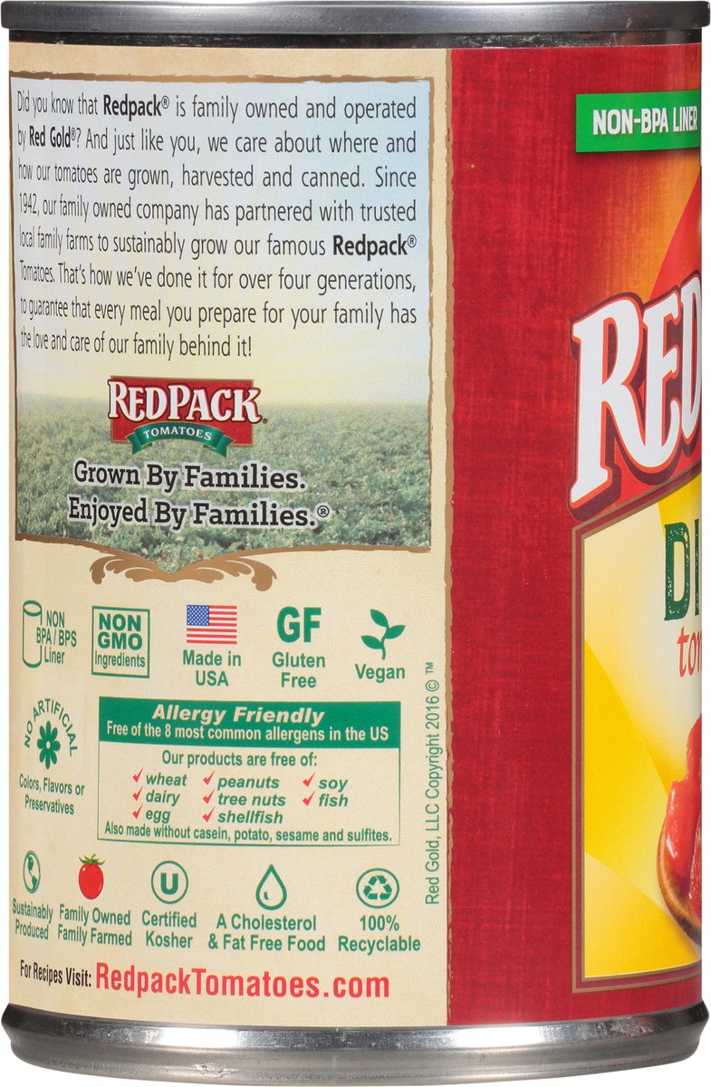 slide 4 of 11, Redpack Diced Tomatoes 14.5 oz. Can, 14.5 oz