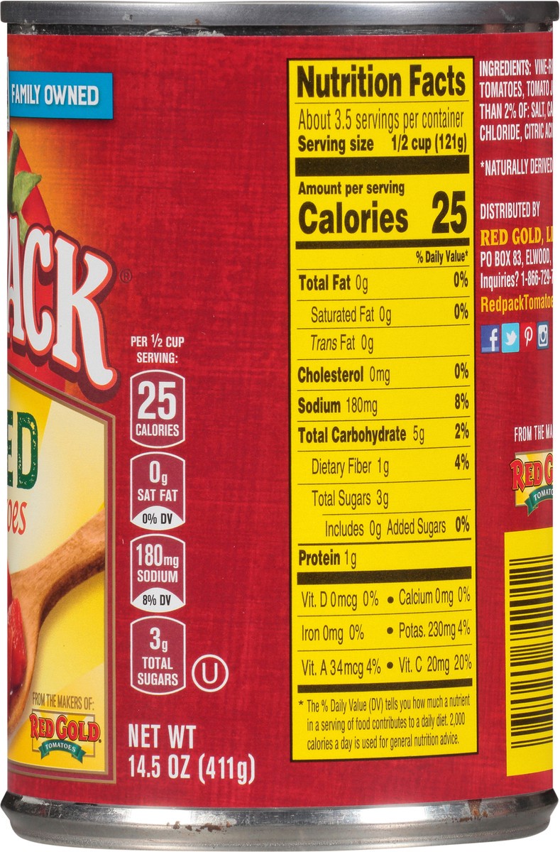 slide 5 of 11, Redpack Diced Tomatoes 14.5 oz. Can, 14.5 oz