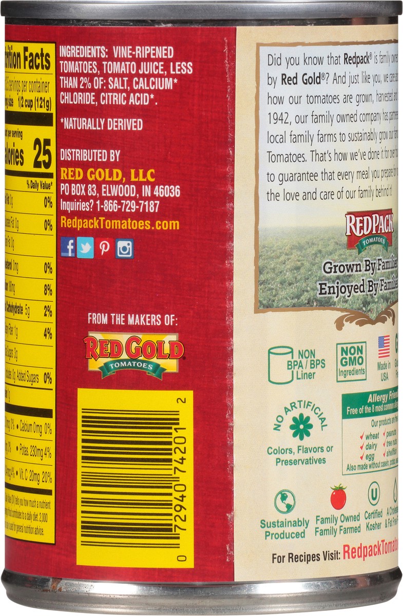 slide 9 of 11, Redpack Diced Tomatoes 14.5 oz. Can, 14.5 oz