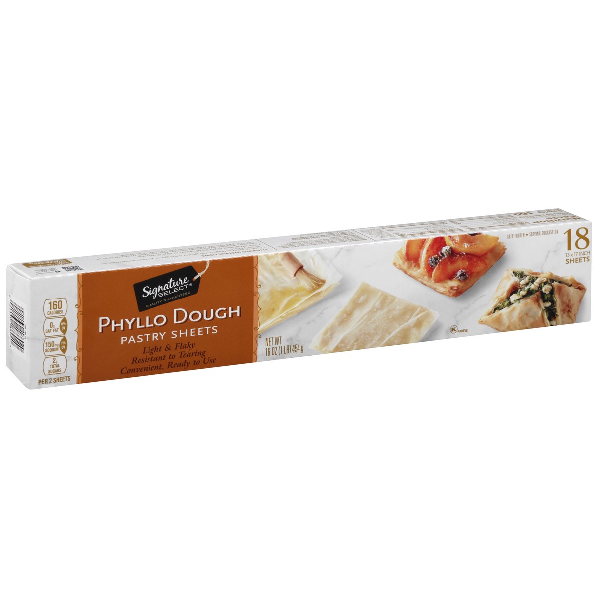 slide 8 of 9, Signature Kitchens Signature SELECT Pastry Sheets Phyllo Dough 13 x 17 Inch 18 Count - 16 Oz, 18 ct