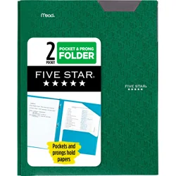 Five Star 2-Pocket Folder - Assorted