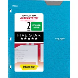 Five Star 2-Pocket Folder - Assorted