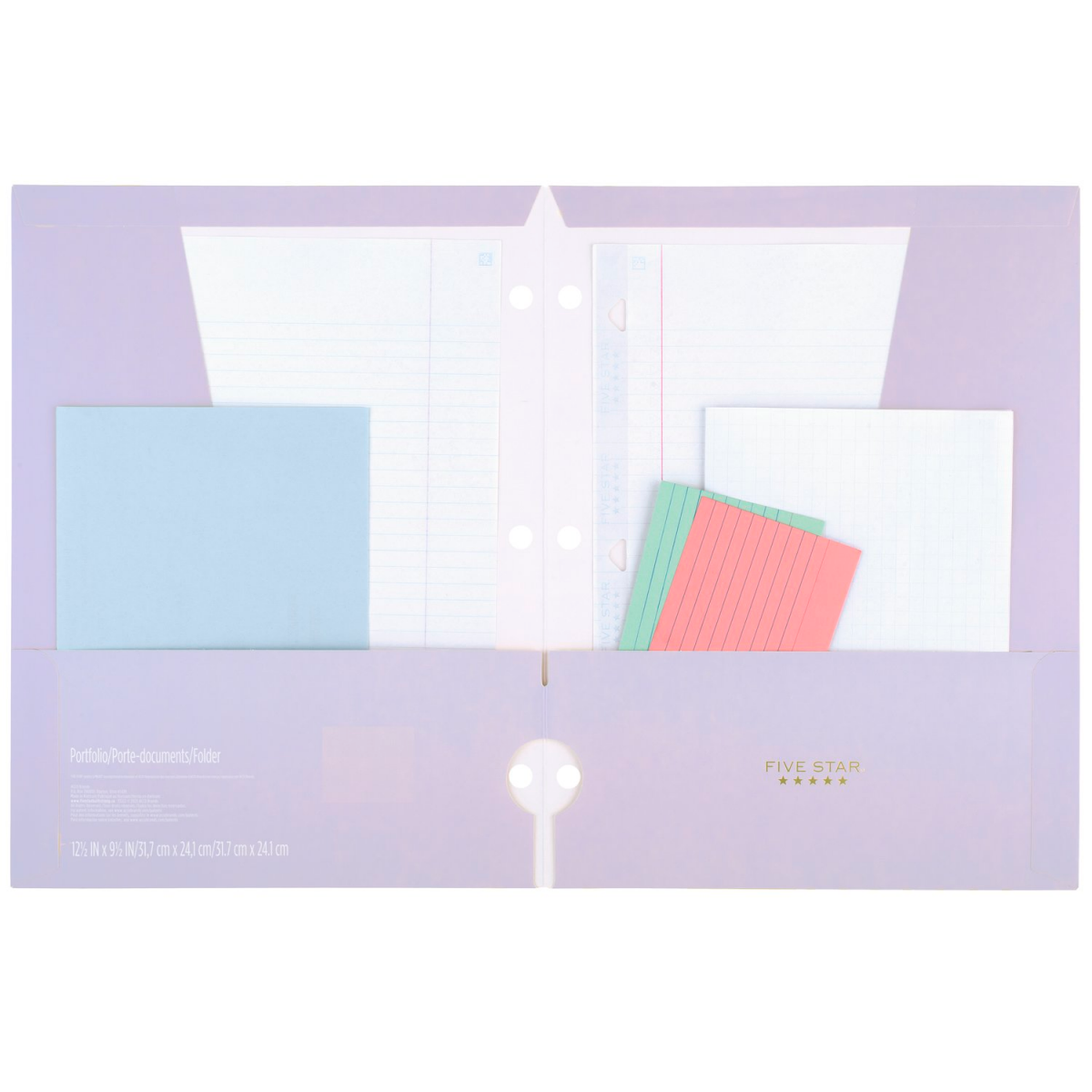 slide 2 of 2, Five Star Style 4-Pocket Paper Folder, Assorted Designs, 1 ct