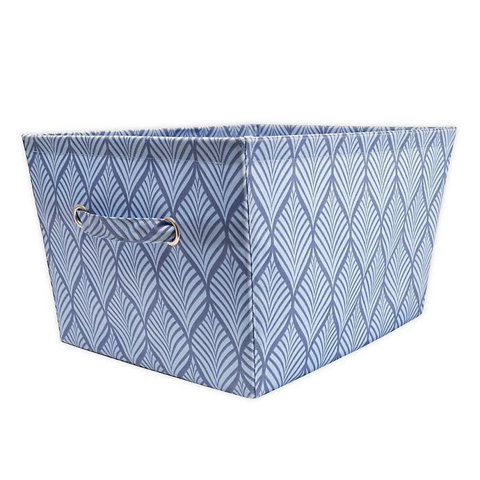 slide 1 of 1, SALT Leaf Large Storage Bin - Blue, 1 ct