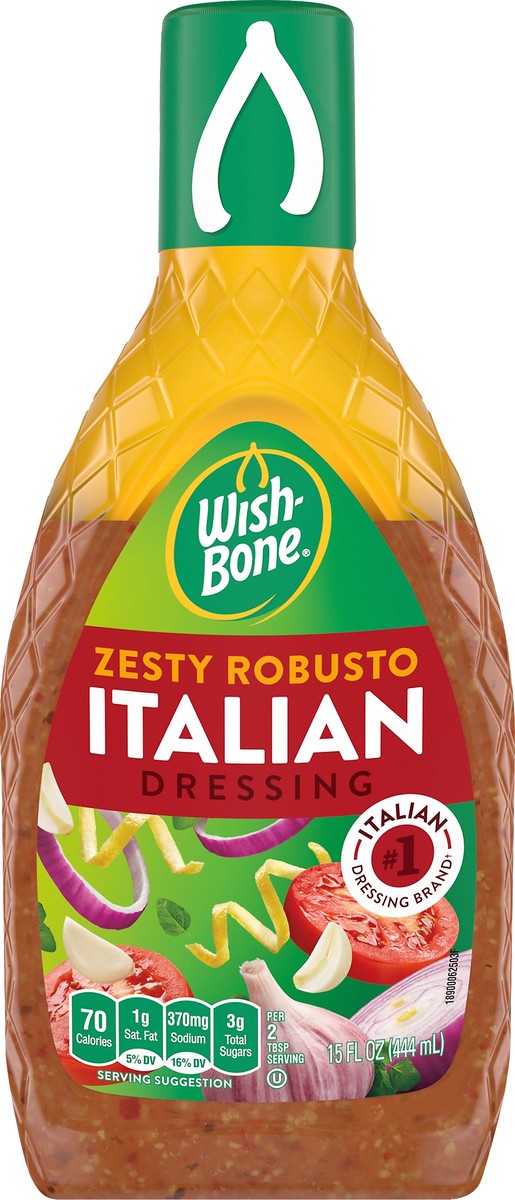 slide 6 of 12, Wish-Bone Zesty Robusto Italian Dressing 15 fl oz, 15 fl oz