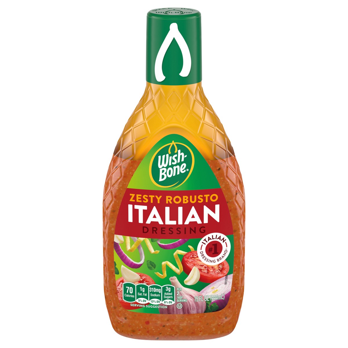 slide 1 of 12, Wish-Bone Zesty Robusto Italian Salad Dressing, 15 fl. oz., 15 fl oz
