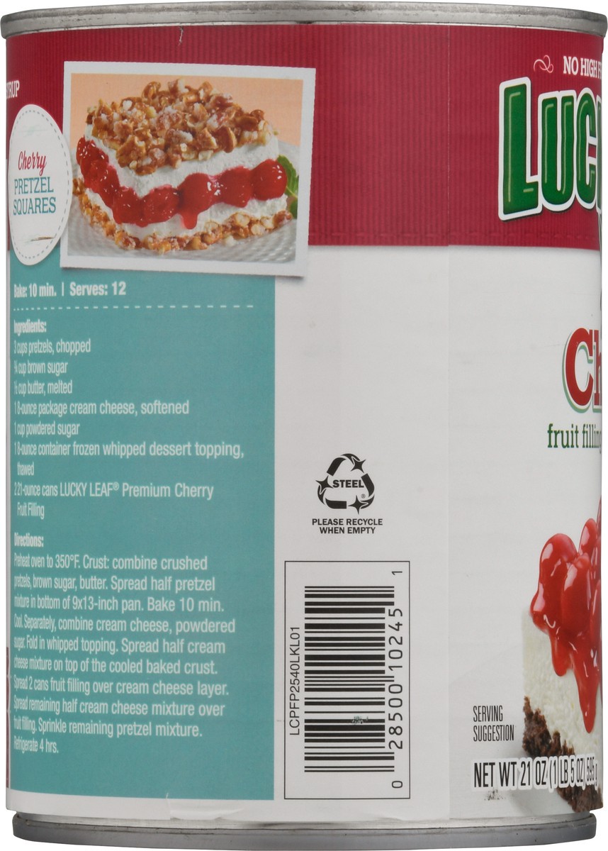 slide 9 of 12, Lucky Leaf Premium Cherry Fruit Filling or Topping 21 oz, 21 oz