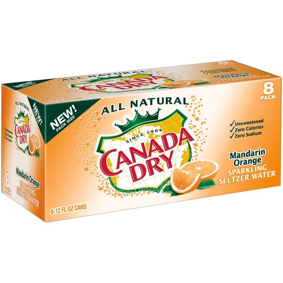 slide 2 of 3, Canada Dry Sparkling Water - 8 ct, 8 ct