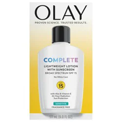 Olay Complete Lotion Moisturizer with SPF 15 Sensitive, 6.0 oz