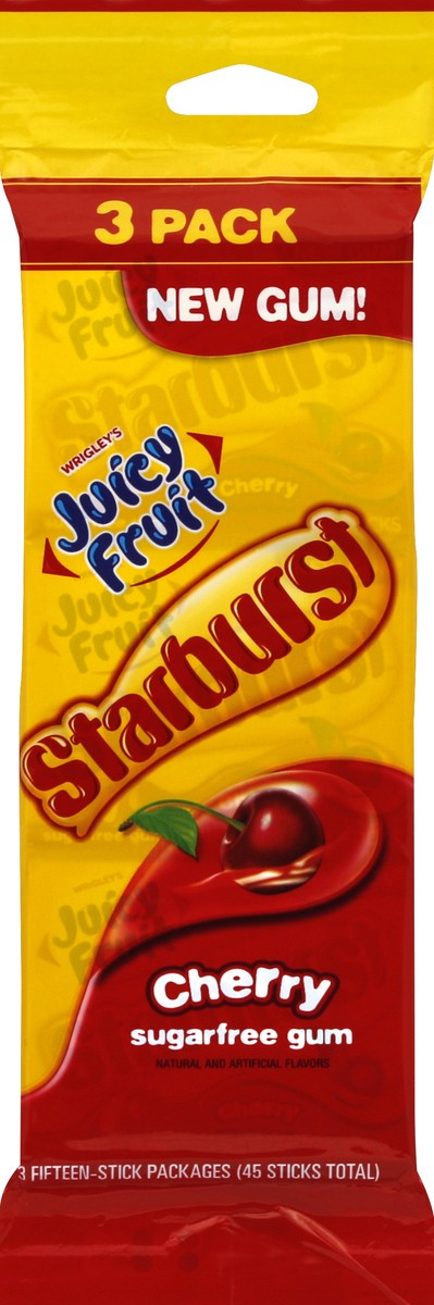 slide 3 of 3, Juicy Fruit Gum 3 ea, 3 ct