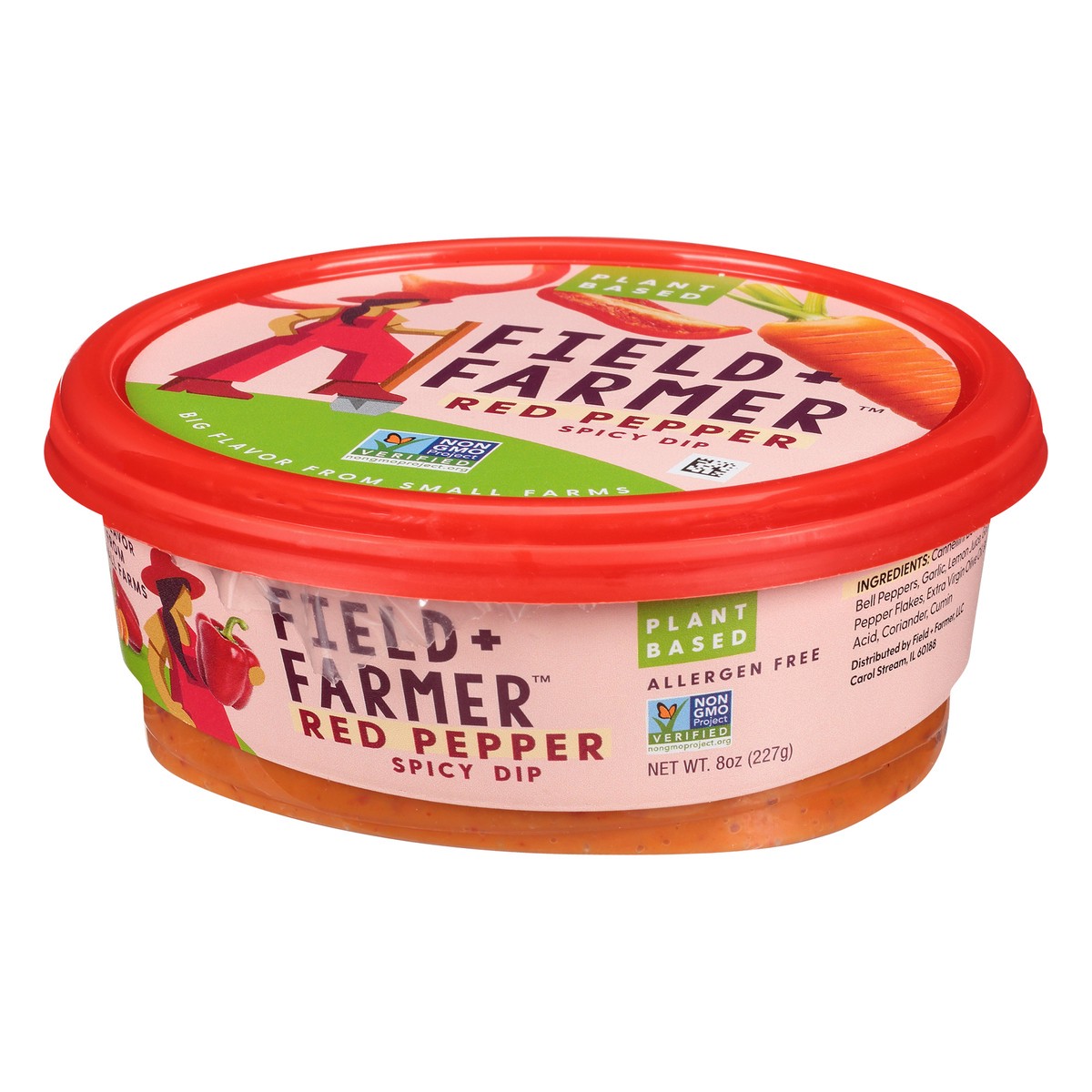 slide 2 of 12, Field + Farmer Red Pepper Spicy Dip 8 oz, 8 oz