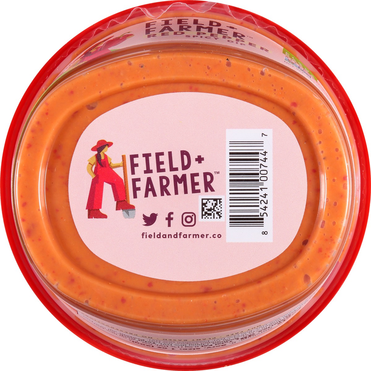 slide 3 of 12, Field + Farmer Red Pepper Spicy Dip 8 oz, 8 oz