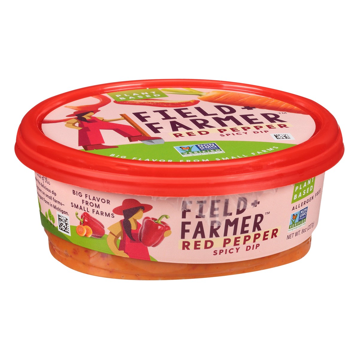 slide 8 of 12, Field + Farmer Red Pepper Spicy Dip 8 oz, 8 oz