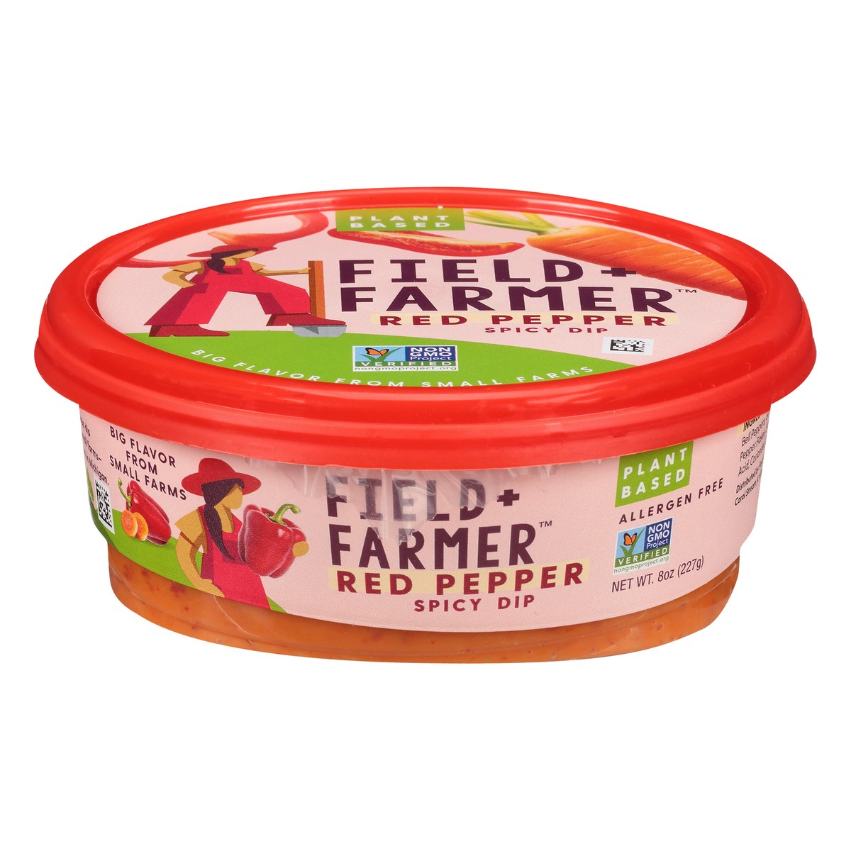 slide 1 of 12, Field + Farmer Red Pepper Spicy Dip 8 oz, 8 oz