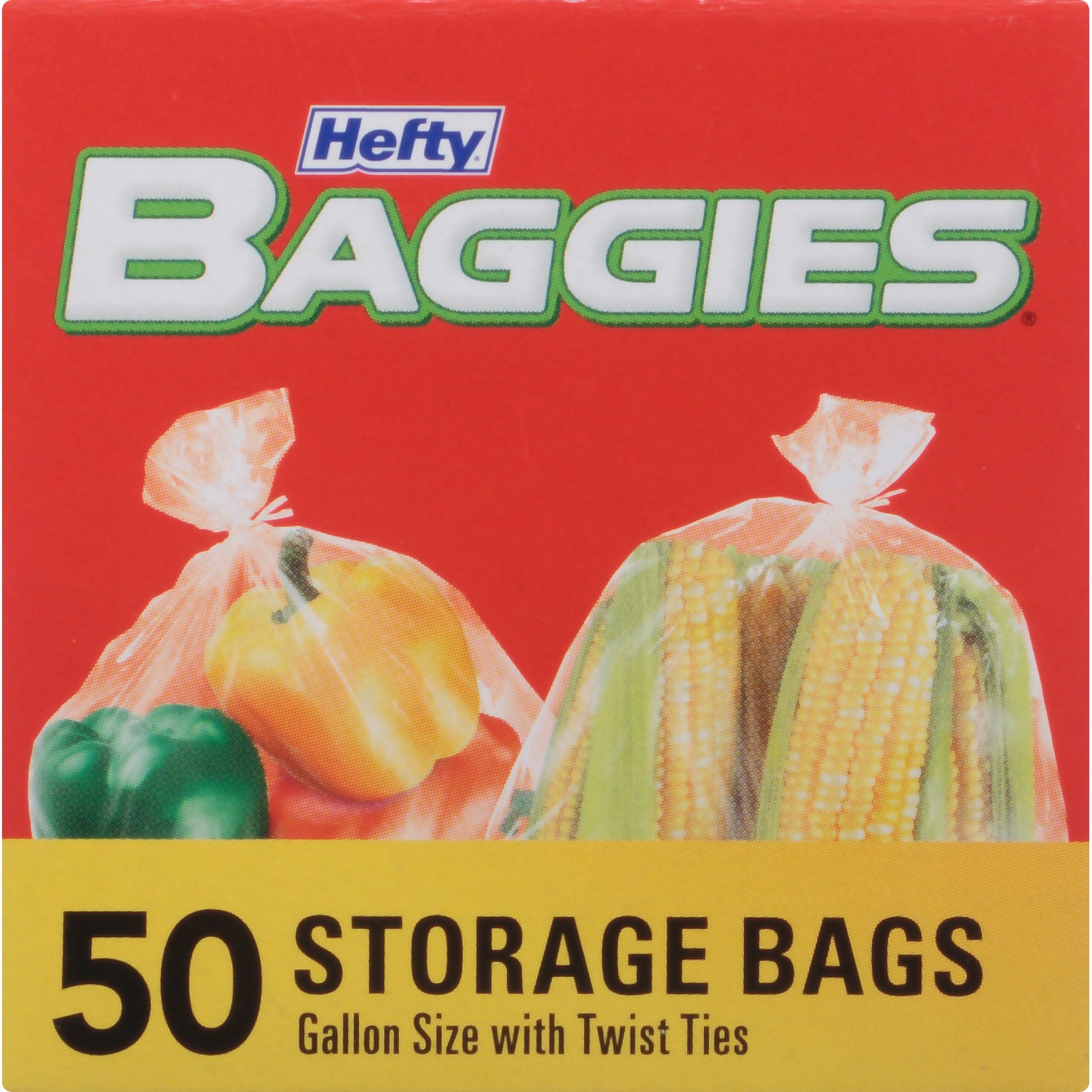 slide 4 of 6, Hefty Baggies Gallon Food Storage Bags, 50 ct