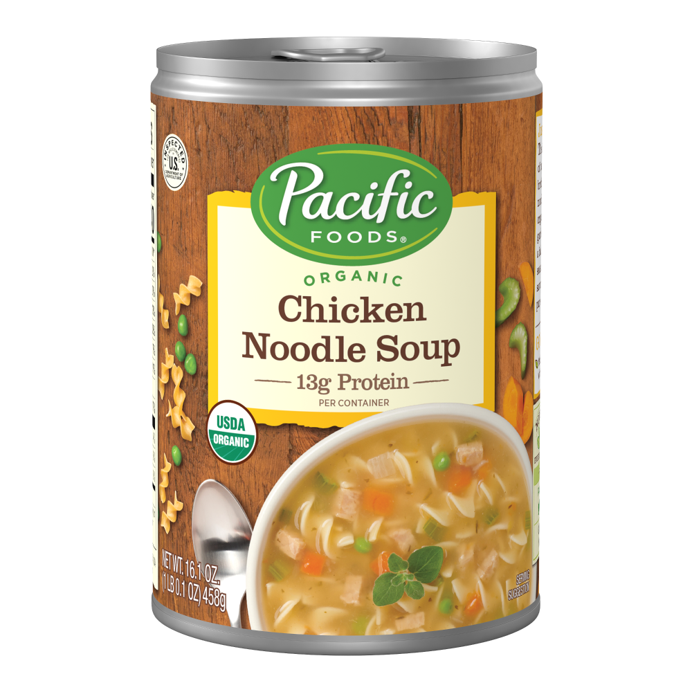 slide 1 of 6, Pacific Foods Organic Chicken Noodle Soup, 16.1 oz