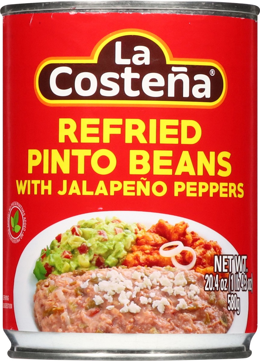 slide 7 of 14, La Costeña Refried Pinto Beans with Jalapeno Peppers 20.4 oz, 20.40 oz
