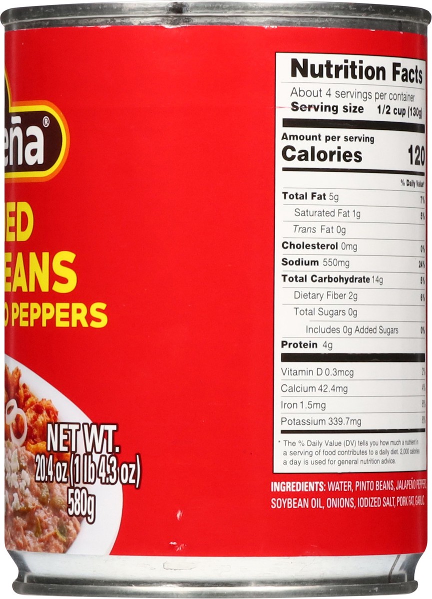 slide 4 of 14, La Costeña Refried Pinto Beans with Jalapeno Peppers 20.4 oz, 20.40 oz