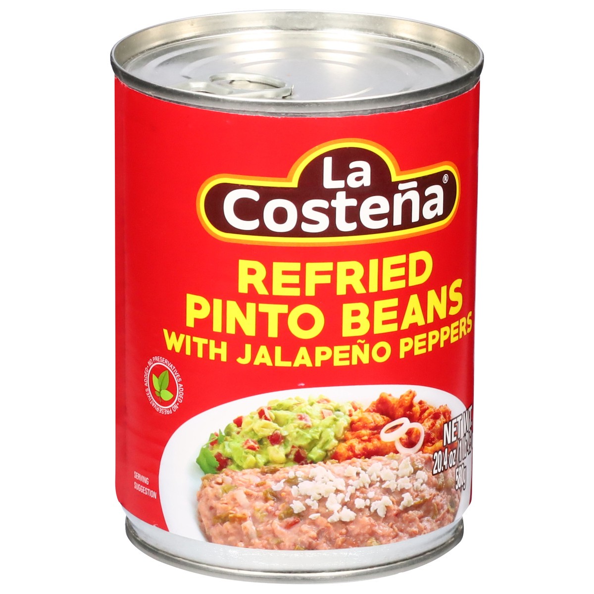 slide 8 of 14, La Costeña Refried Pinto Beans with Jalapeno Peppers 20.4 oz, 20.40 oz