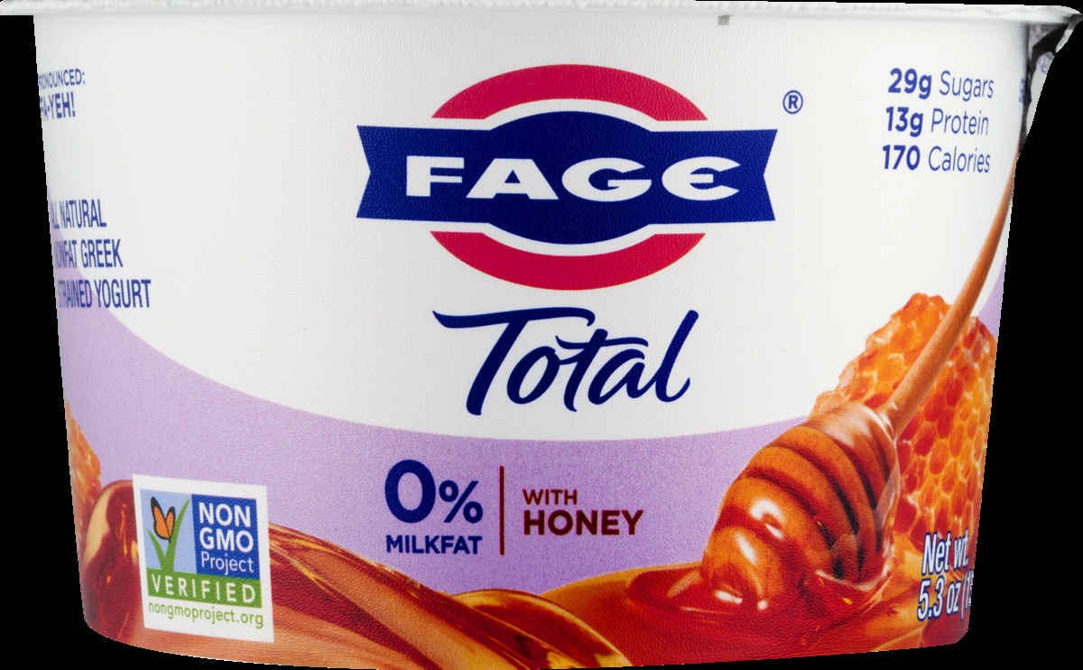 slide 7 of 11, Fage Total Nonfat Greek Strained Yogurt Honey, 5.3 oz