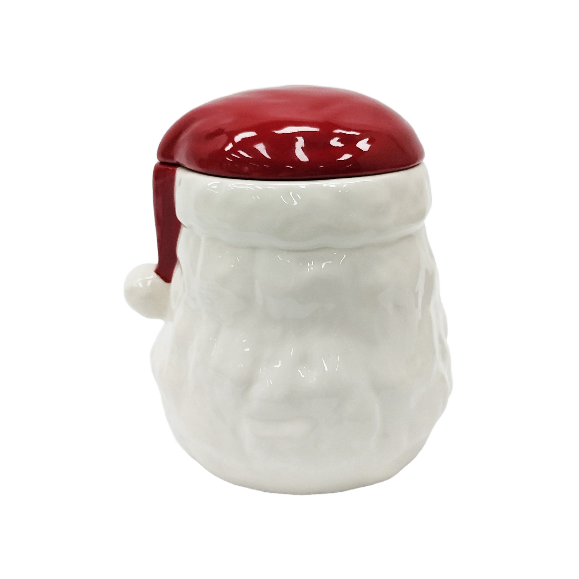 slide 3 of 4, 8.5" Santa Ceramic Cookie Jar By Ashland, 8.5 in