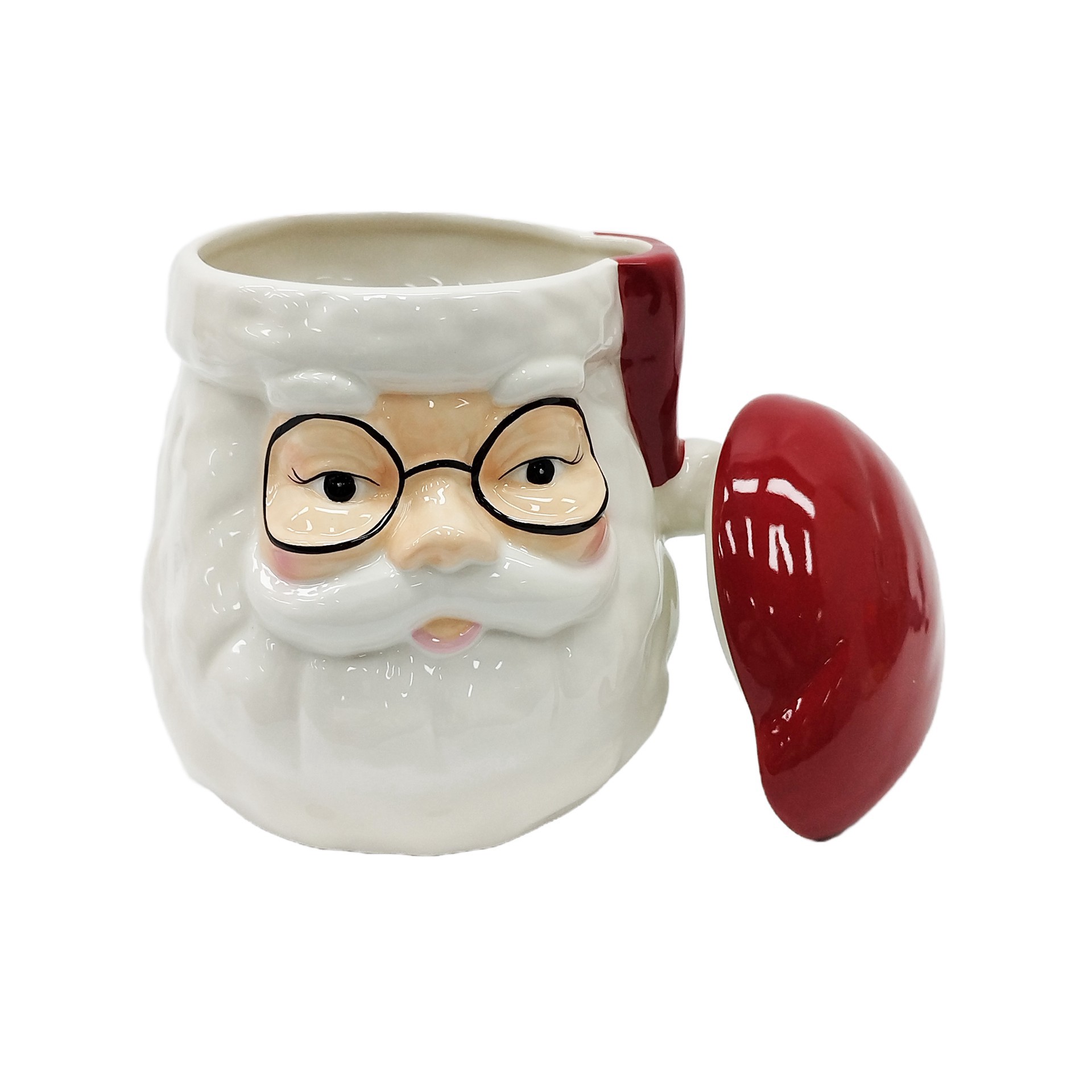 slide 2 of 4, 8.5" Santa Ceramic Cookie Jar By Ashland, 8.5 in