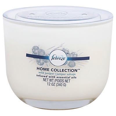 slide 1 of 1, Febreze Home Collection Wild Juniper Candle, 12 oz