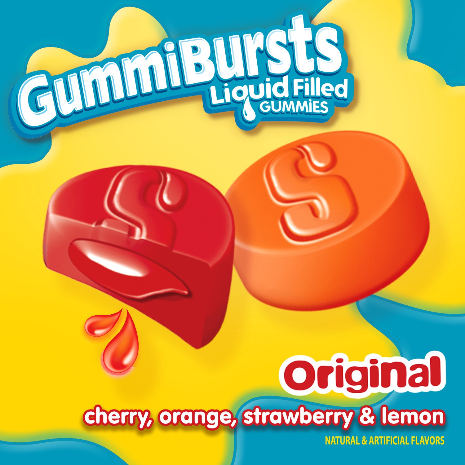 slide 4 of 5, Starburst Original GummiBurst Candy Bag, 6 ounce, 12 bags., 6 oz